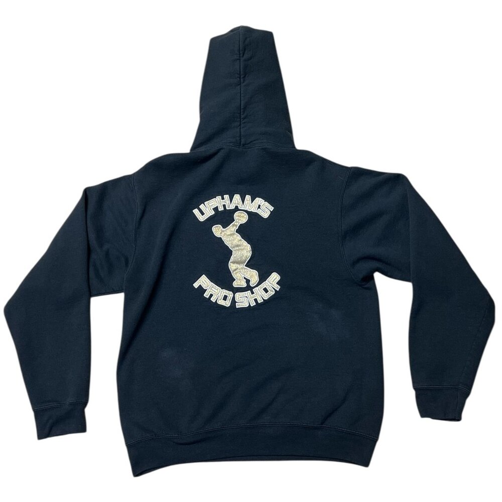 Bowling Upham's Pro Shop Hoodie Sweatshirt Size S "Sammy" Black Long Sleeve Hood